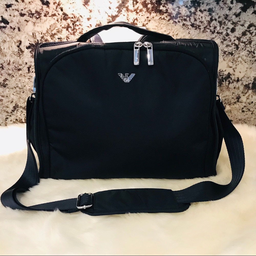 Emporio Armani Navy Blue Diaper Bag EUC